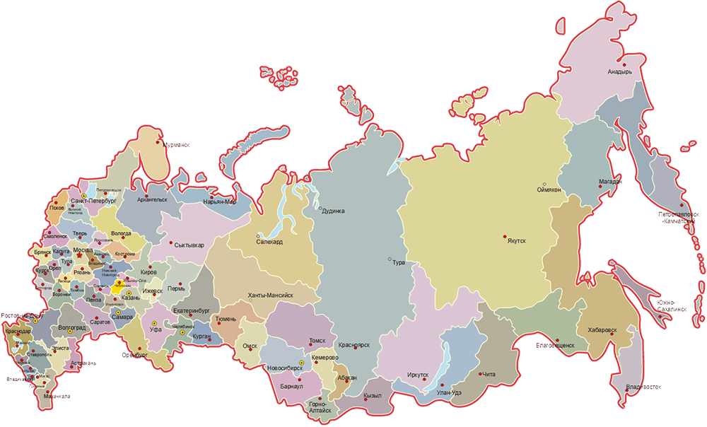 Карта России